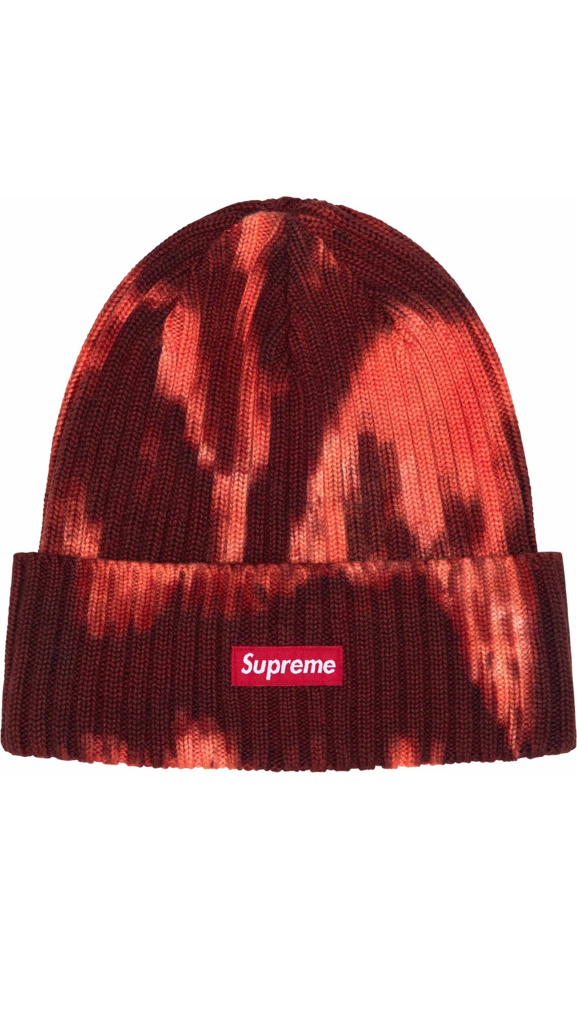 帽子 Supreme Overdyed Beanie Splatter Red Supreme Overdyed Beanie (SS24) - $40